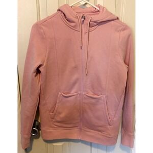 Figs Sweatshirt jacket Women's Size XS Pink Full Zip Hoodie Scrub Jacket